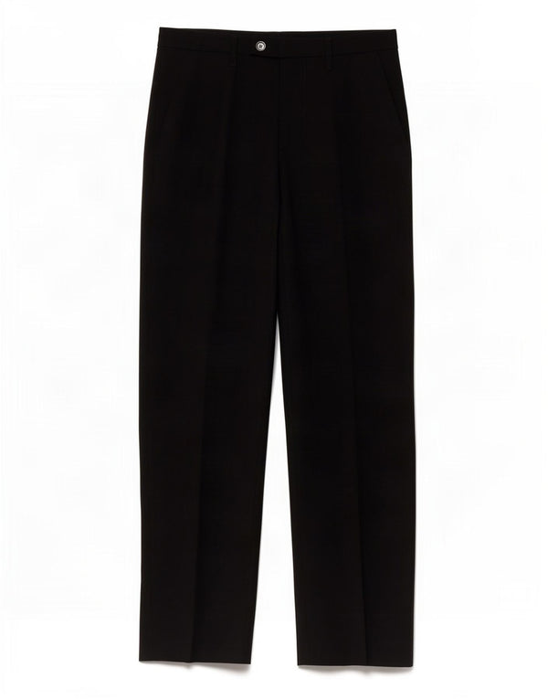 Zara Pantalon Chino Droit Homme EU 38 Small W30 L33 Noir Polyester