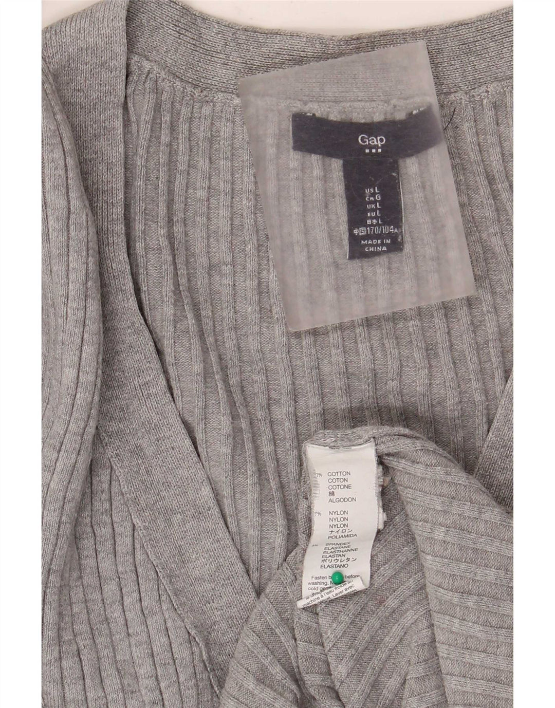 Gap Womens Cardigan Sweater UK 14 Large Grey Cotton Classic