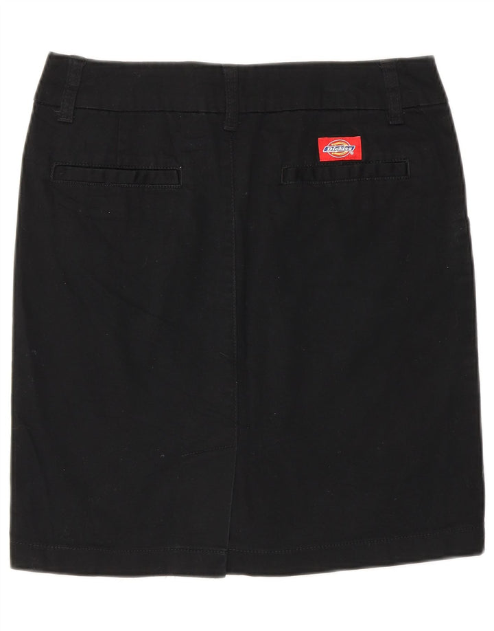 Dickies Womens Straight Skirt US 5 Small W28  Black Cotton