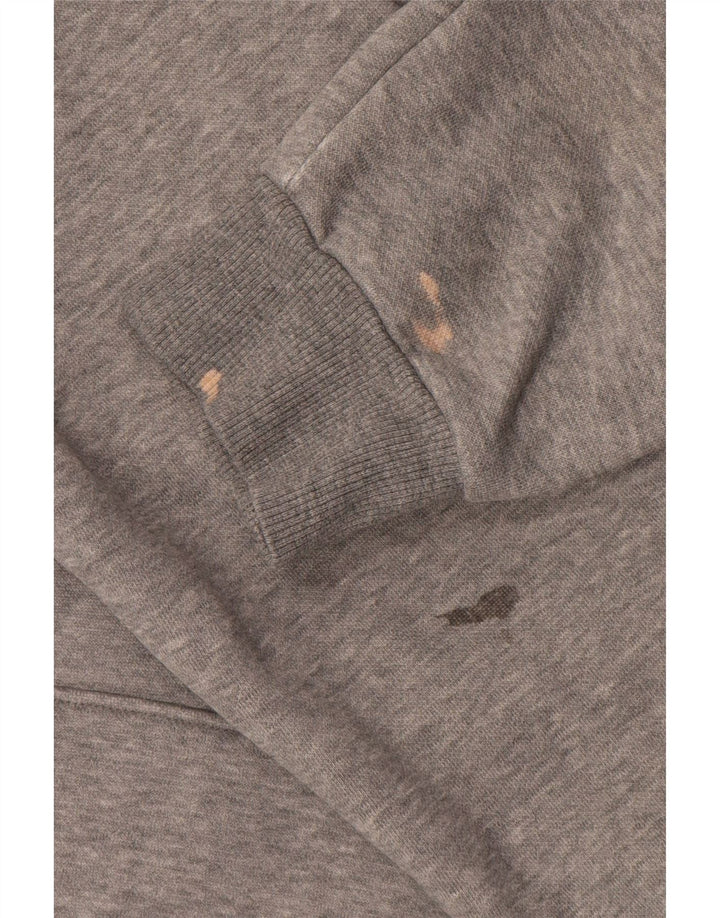 Puma Mens Graphic Hoodie Jumper Large Grey Cotton