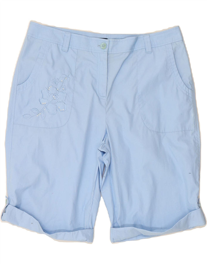 IZOD Womens Casual Shorts US 12 Large W36  Blue Cotton Vintage Izod and Second-Hand Izod from Messina Hembry 