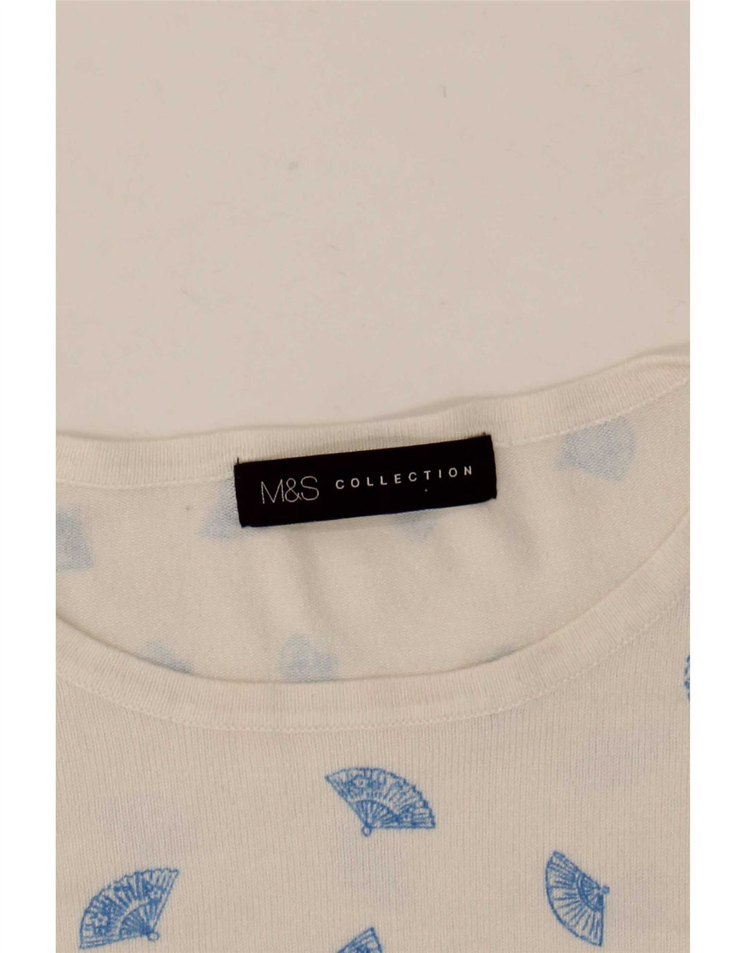 Marks & Spencer Maglione da donna con scollo a barca con motivo astratto UK 12 Medi