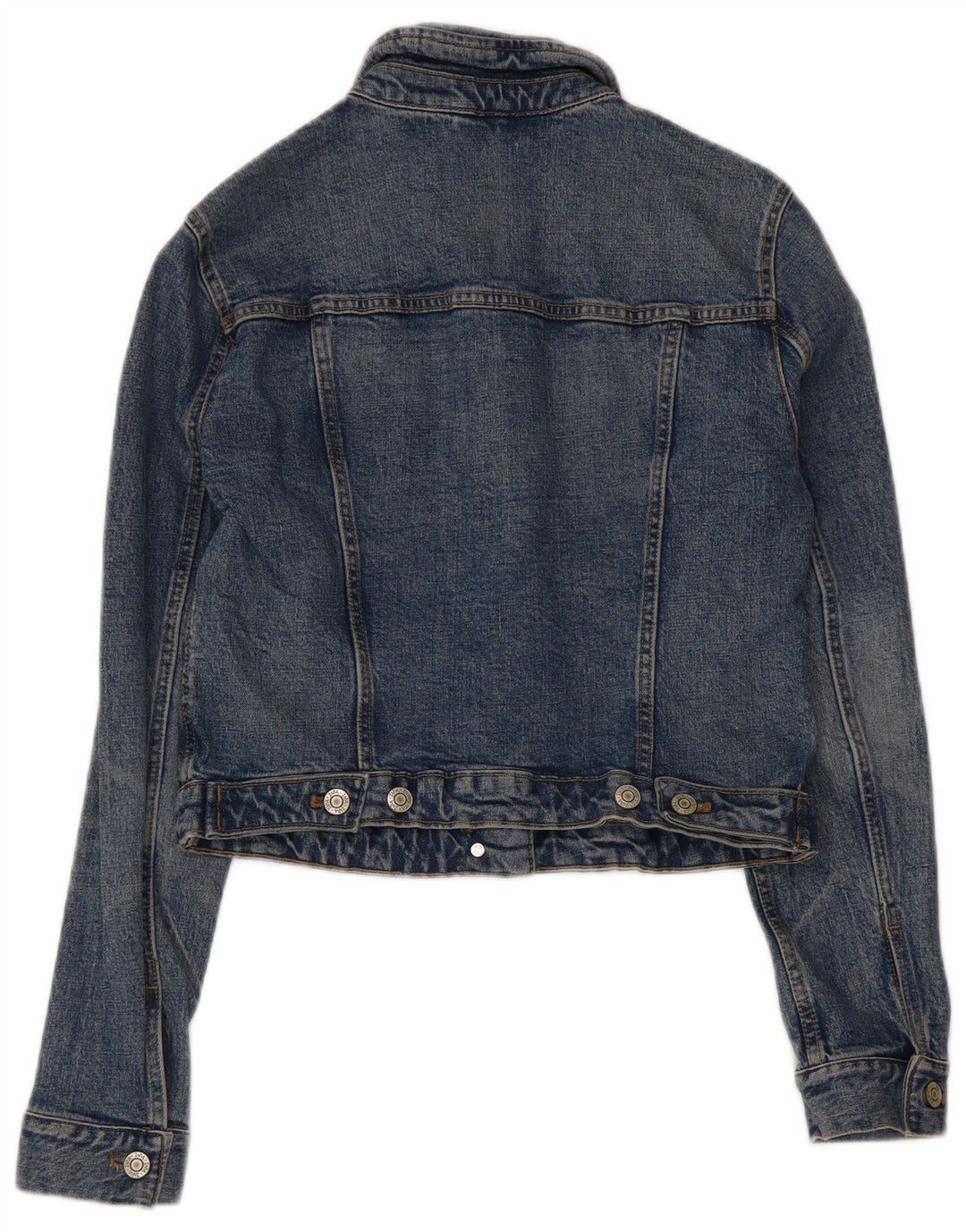 Giacca in denim corta da donna Zara UK 10 piccola blu