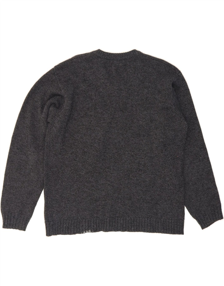 AVIREX Mens V-Neck Jumper Sweater Medium Grey Flecked Vintage Avirex and Second-Hand Avirex from Messina Hembry 