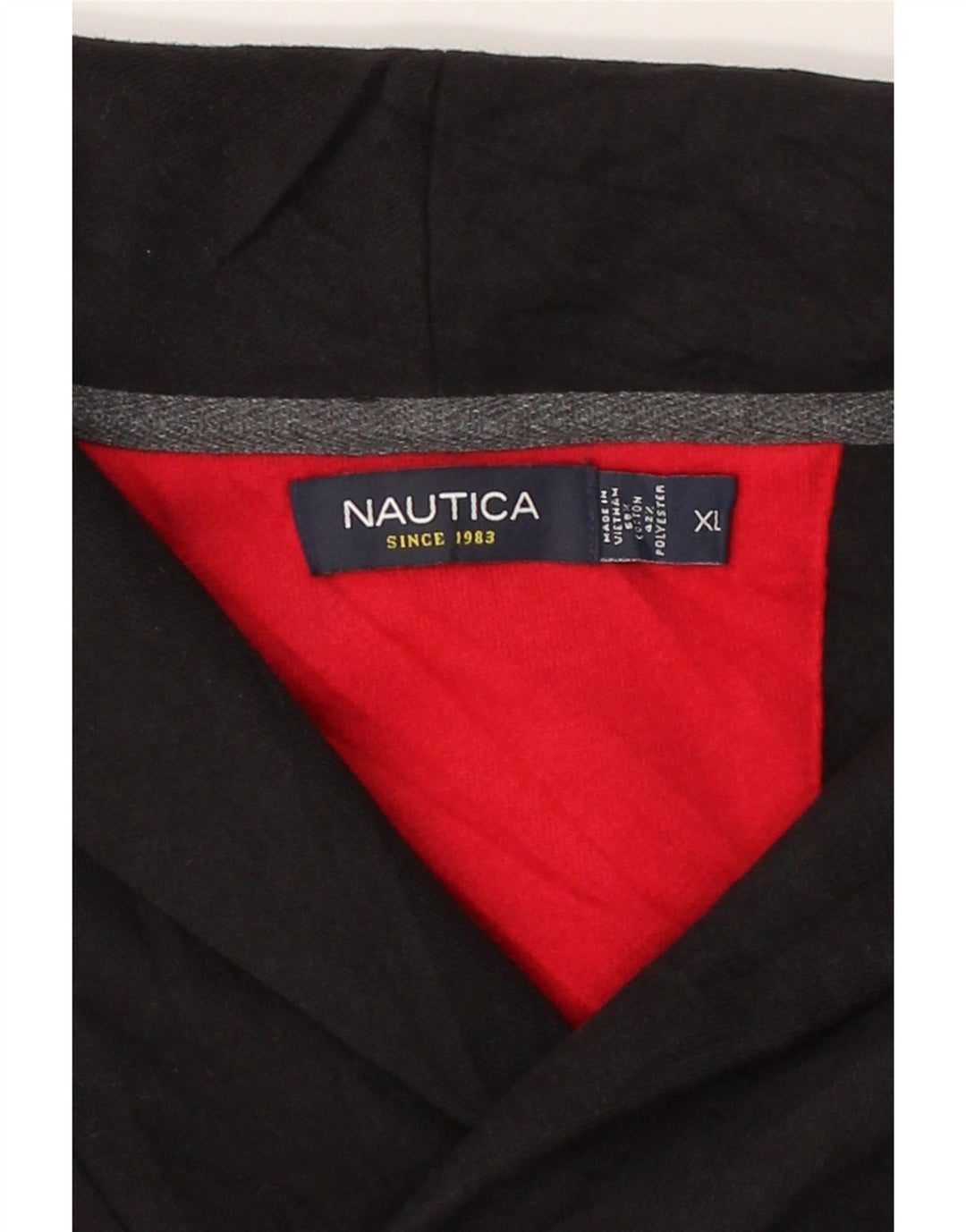NAUTICA Mens Shawl Neck Sweatshirt Jumper XL Black Cotton Vintage Nautica and Second-Hand Nautica from Messina Hembry 