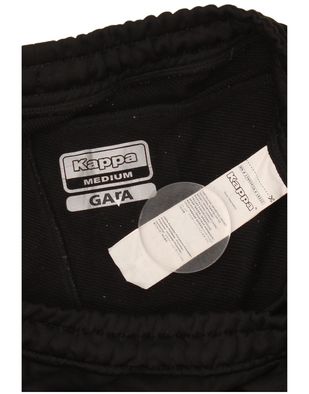 Kappa Short de Sport Gara Bermuda Homme Noir Moyen Polyester