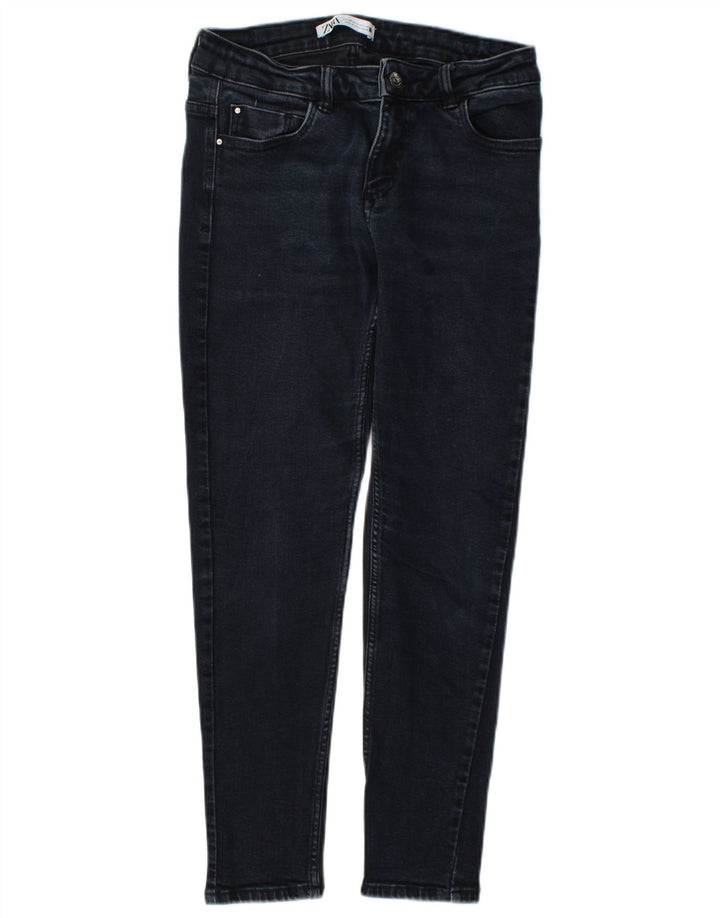 Zara Womens Slim Jeans EU 40 Medium W30 L26 Navy Blue Cotton