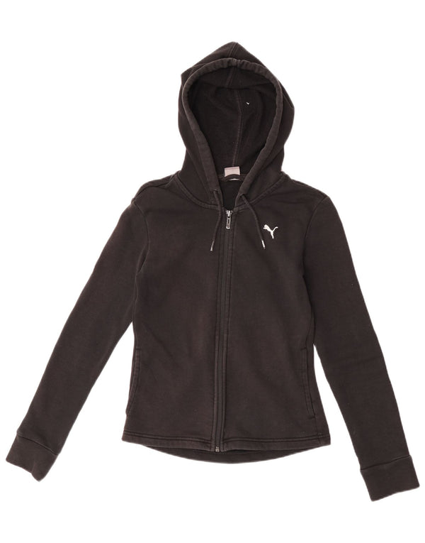 Damski sweter Puma z kapturem i zamkiem UK 6 XS w kolorze czarnym