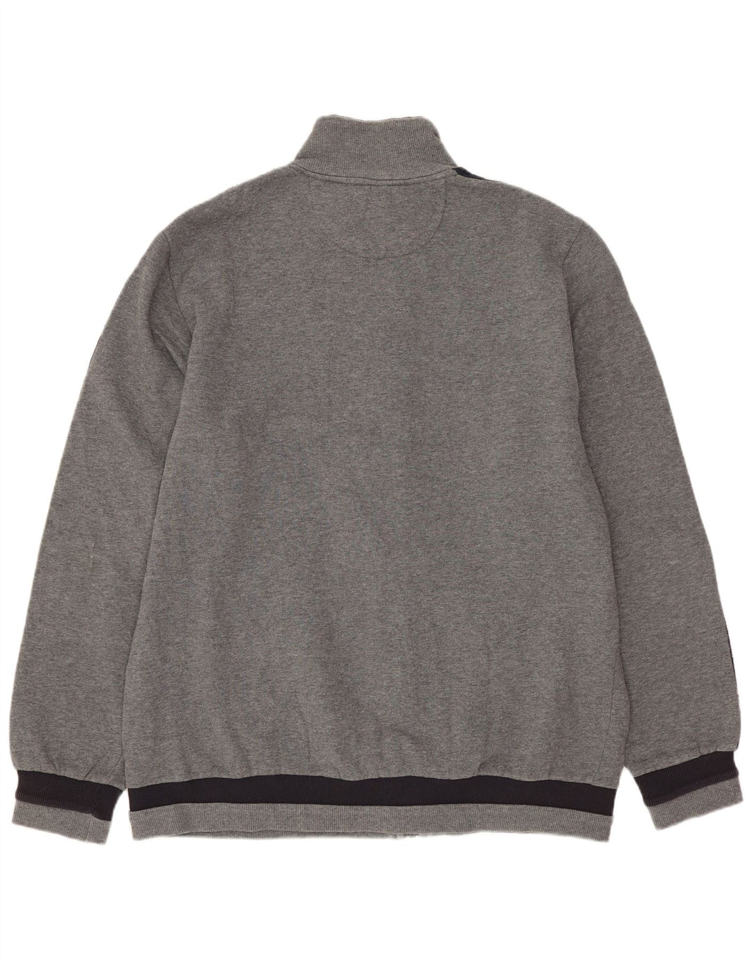 Lotto Mens Tracksuit Top Jacket Large Grey Colourblock Cotton