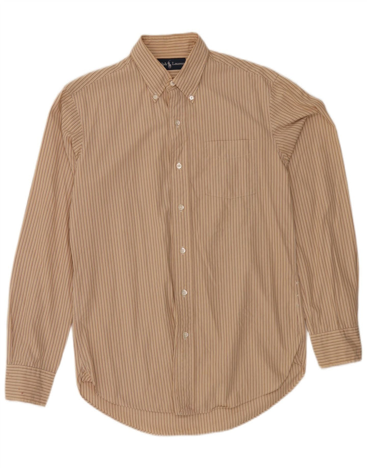 Ralph Lauren herreskjorte lille beige stribet