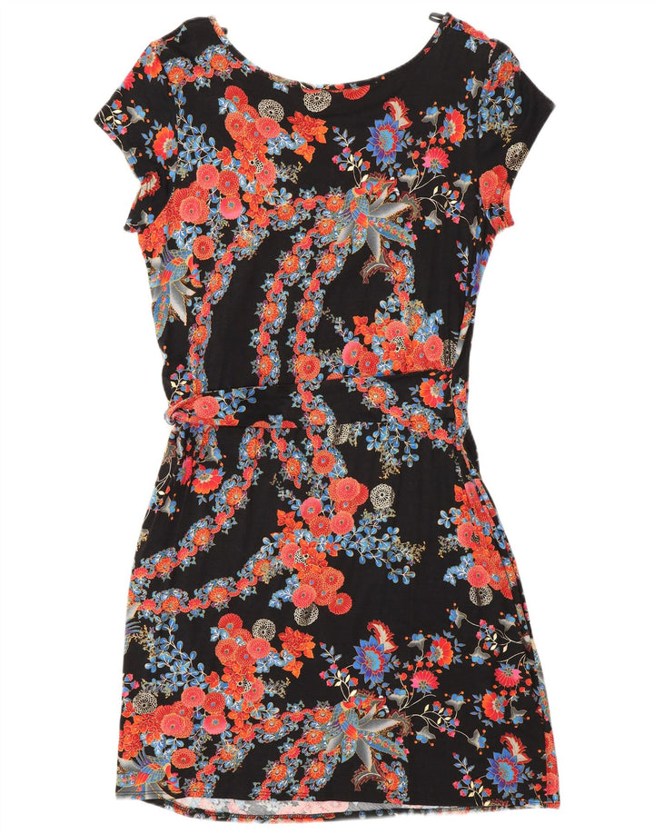 Wallis Womens Wrap Dress UK 16 Large Multicoloured Floral Viscose