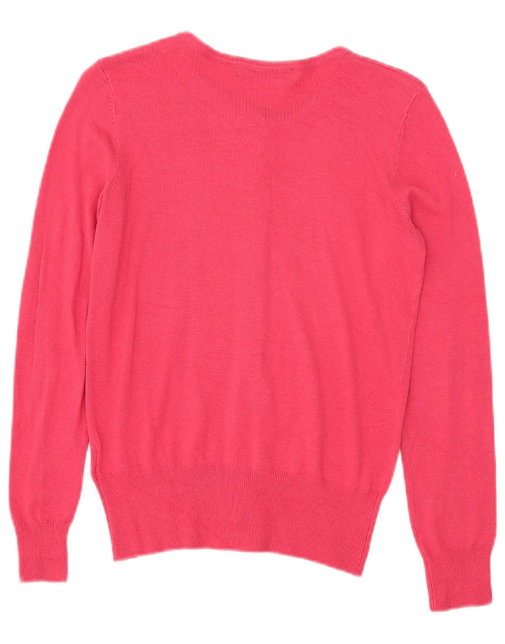 Marks & Spencer Womens Cardigan Sweater UK 8 Small Pink Viscose