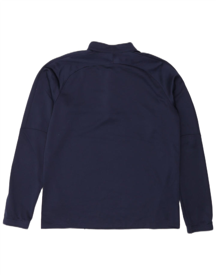 PUMA Mens Zip Neck Pullover Tracksuit Top Large Navy Blue