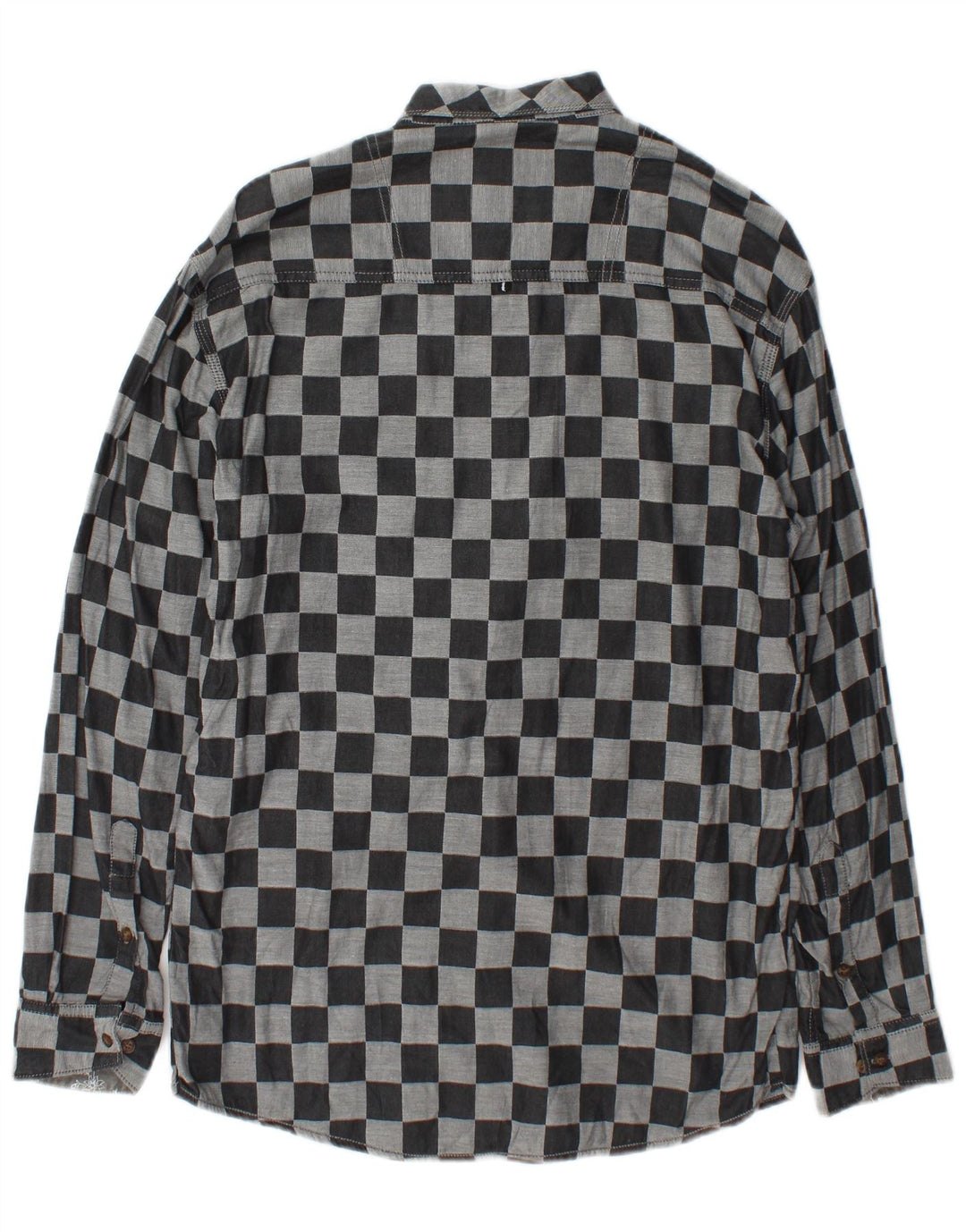 Chemise Homme Vintage Gris Moyen Géométrique
