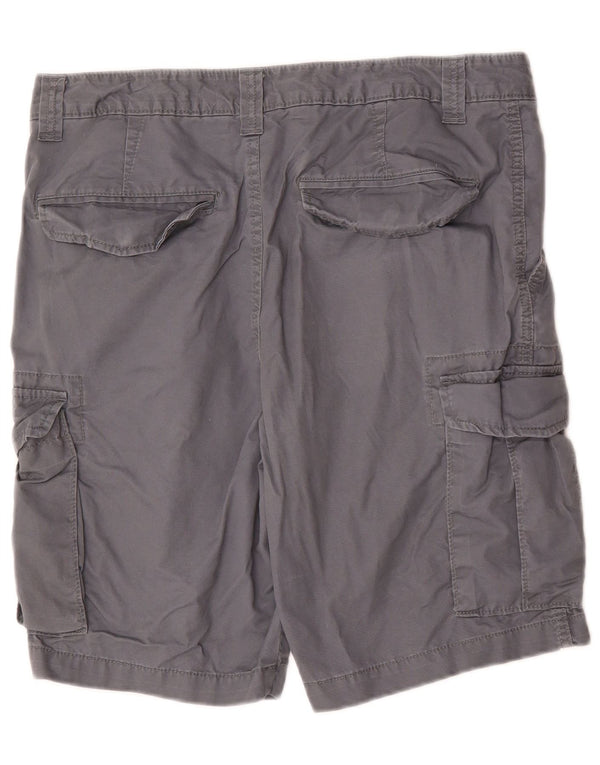 Marks & Spencer Herren Cargoshorts W34 Large Grau Baumwolle