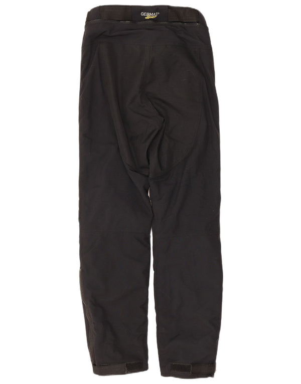 vintage Mens Straight Moto Racer Pantalon Petit W30 L31 Noir