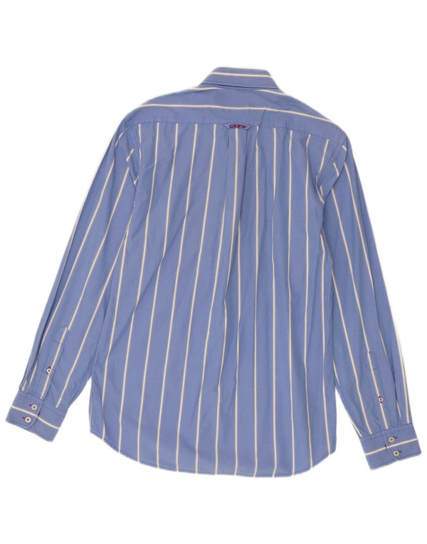 Crew Clothing Mens Tailored Fit Shirt Medium Blue Striped Cotton