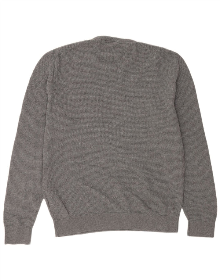 Lerros Mens Crew Neck Jumper Sweater XL Grey Cotton
