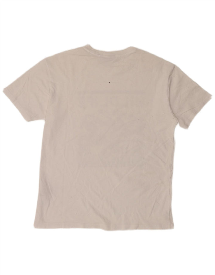 Napapijri Mens Graphic T-Shirt Top Small White