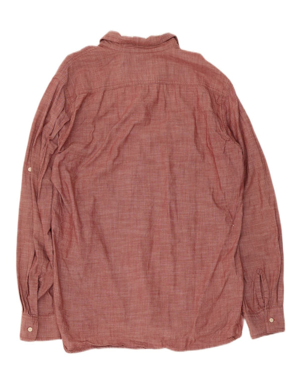 Levi's Mens Shirt Large Red Cotton