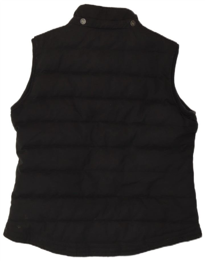 Fat Face Damen Wattierte Weste UK 14 Large Schwarz Polyester