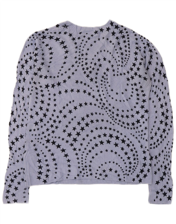 Marks & Spencer Damen-Pullover mit abstraktem Muster und V-Ausschnitt, Gr. 10, Größe B