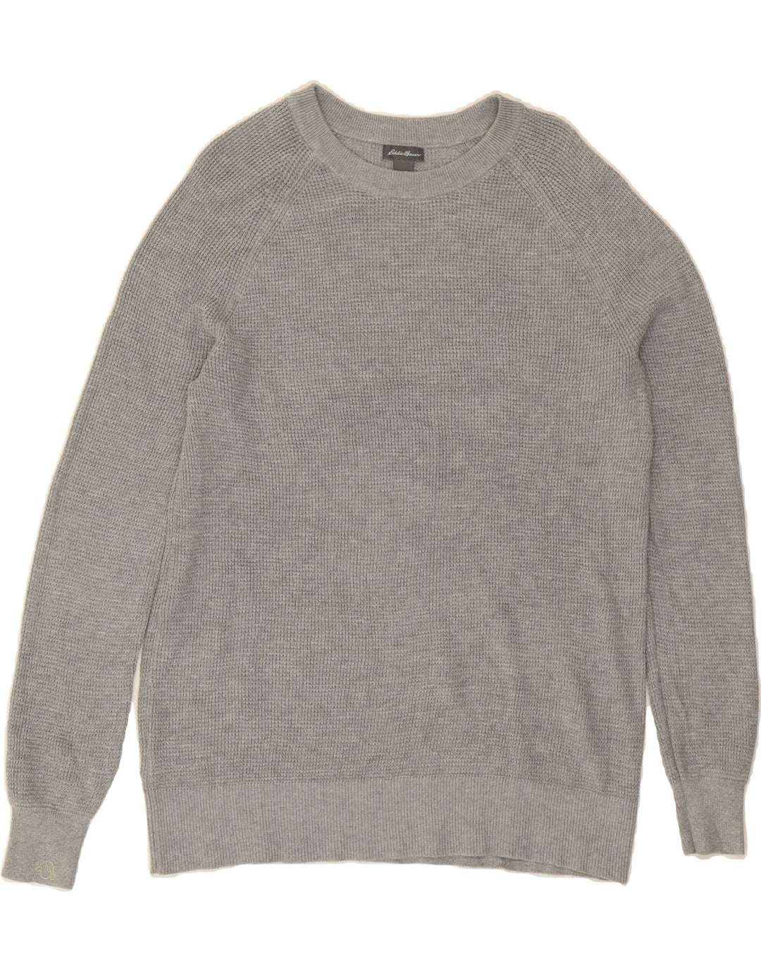 EDDIE BAUER Womens Crew Neck Jumper Sweater UK 16 Large Grey Vintage Eddie Bauer and Second-Hand Eddie Bauer from Messina Hembry 