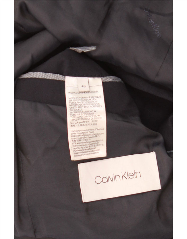 Jachetă Calvin Klein pentru bărbați, cu 2 nasturi, IT 48 Poliester mediu negru