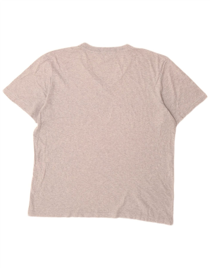 Benetton Mens T-Shirt Top Medium Grey Flecked