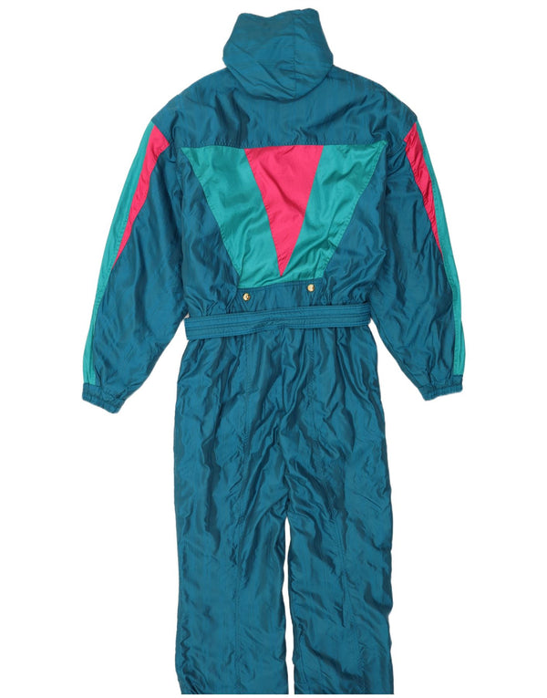 Descente Combinaison de ski à capuche pour homme IT 56 2XL Bleu Colorblock Nylon