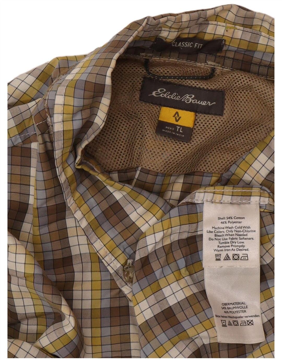Eddie Bauer Herren-Flanellhemd mit klassischer Passform, groß, mehrfarbig kariert