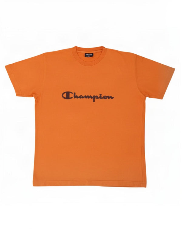 Champion Boys Grafisk T-Shirt Top 13-14 år XL Orange Bomuld