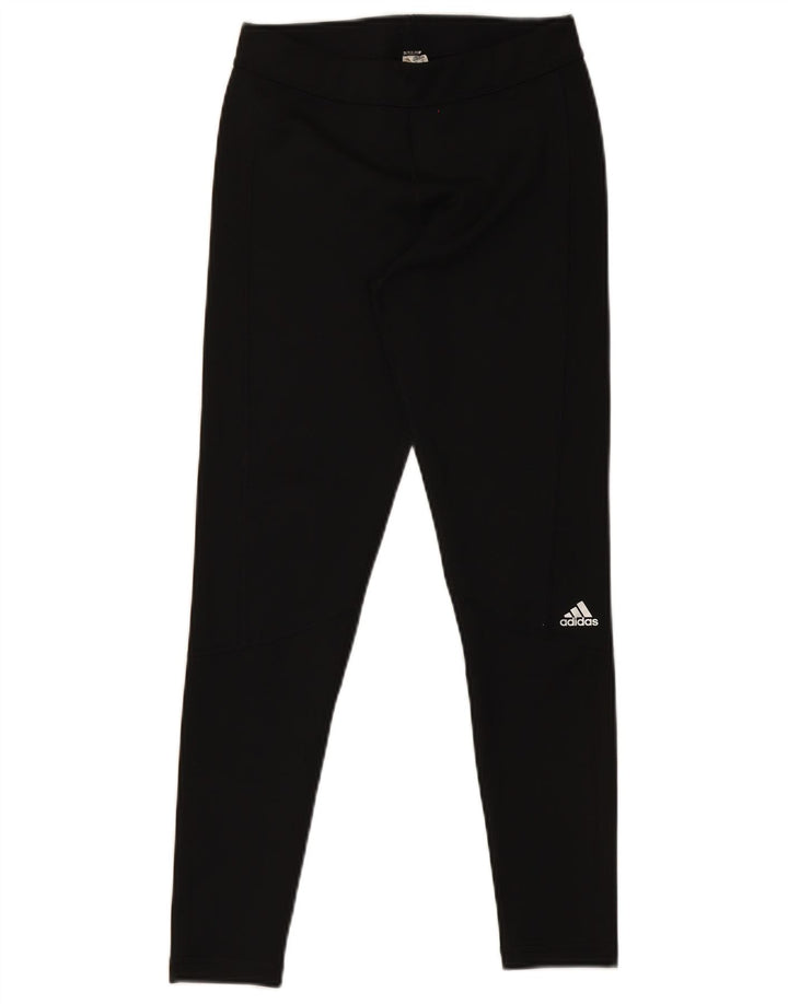 Adidas Womens Climalite Leggings UK 12/14 Medium  Black Polyester