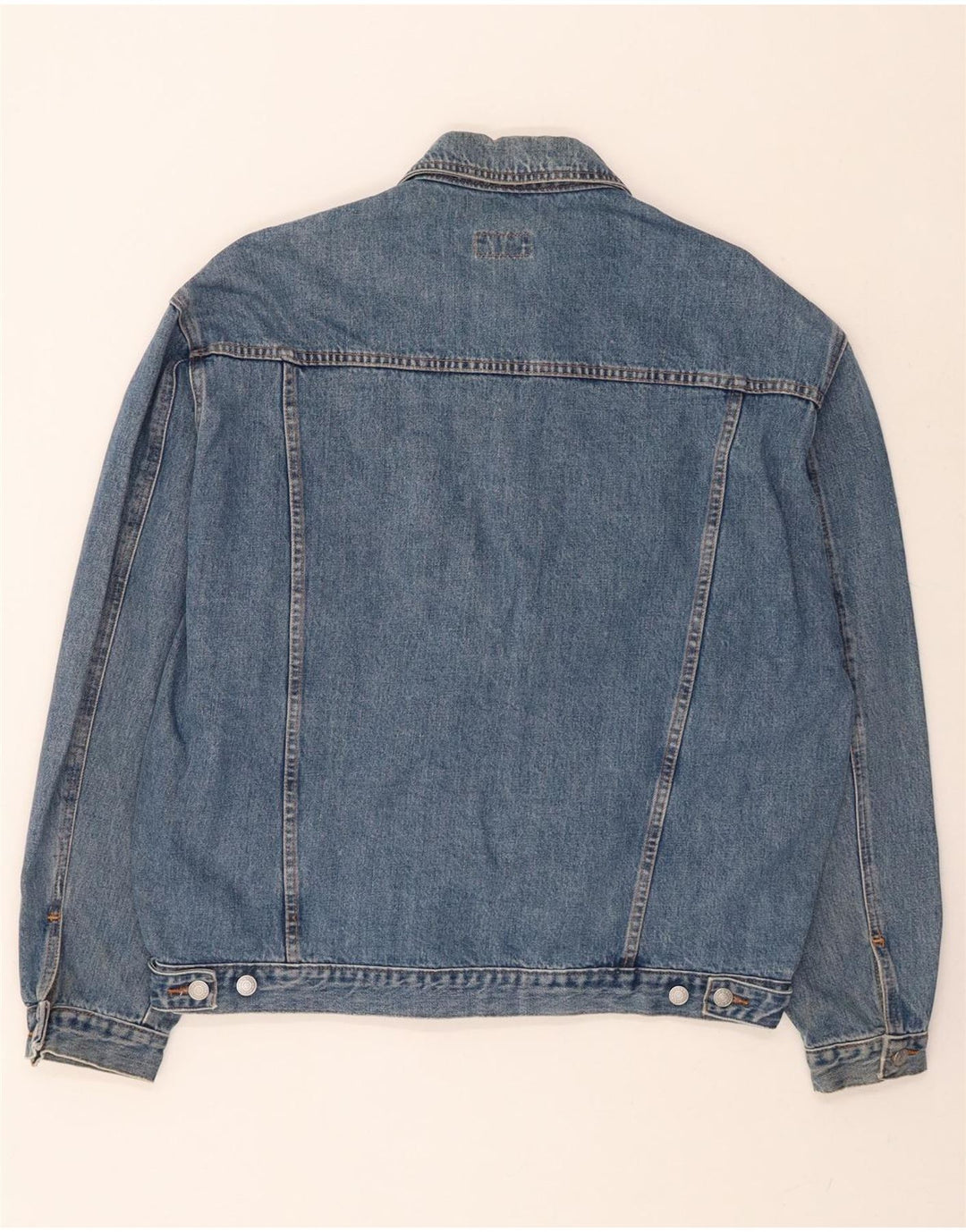 CASUCCI Mens Denim Jacket UK 42 XL Blue Cotton Vintage Casucci and Second-Hand Casucci from Messina Hembry 