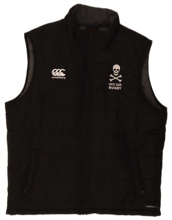 Canterbury Mens Padded Gilet UK 44 2XL Black Polyester