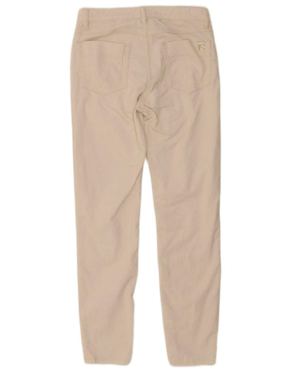 Luisa Spagnoli Womens Slim Corduroy Trousers IT 40 Small W28 L29 White
