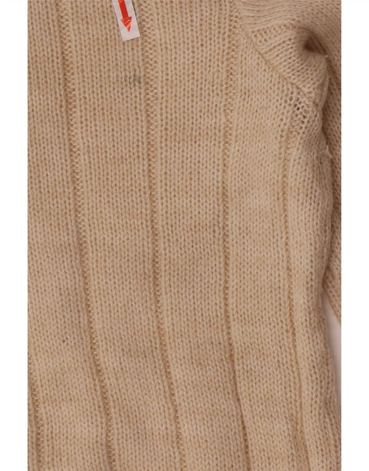 Vintage Herren Cardigan Pullover Medium Beige