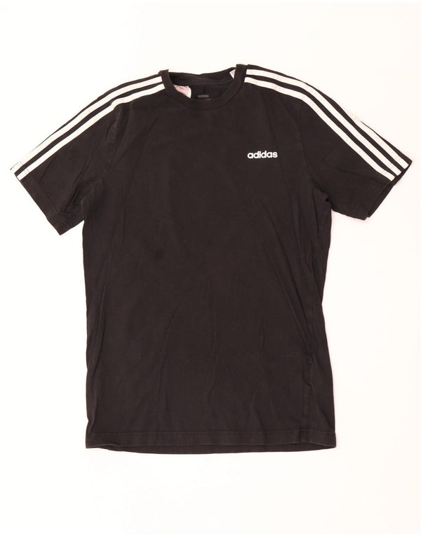 Adidas drenge T-shirt top 15-16 år sort bomuld