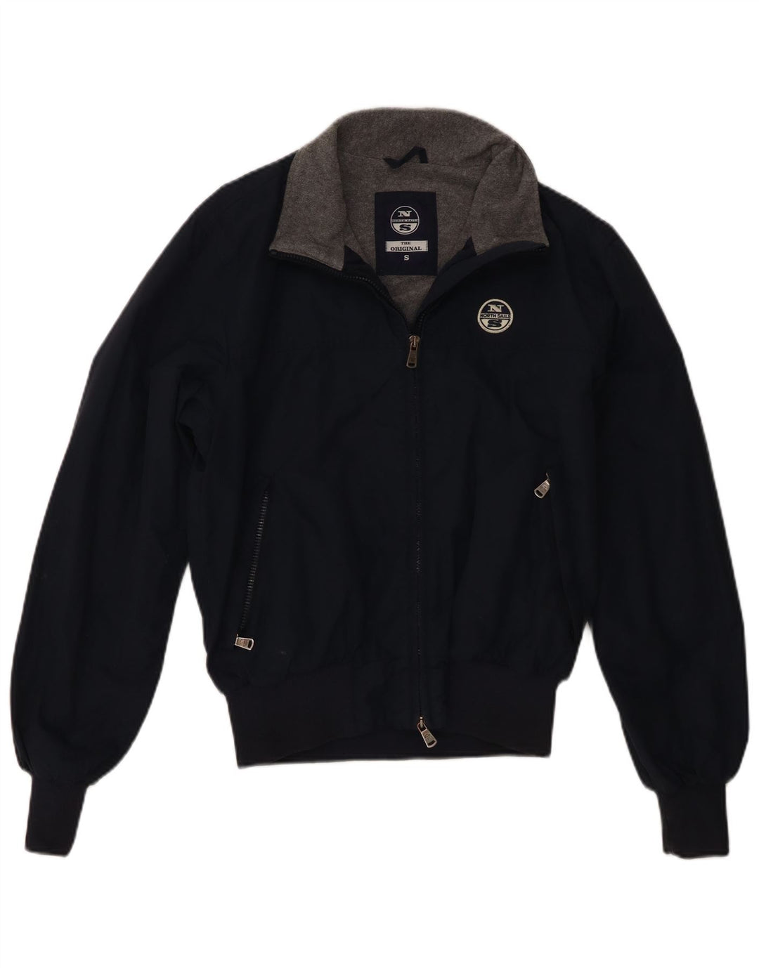 North Sails Mens Bomber Jacket UK 36 Small Navy Blue Polyamide