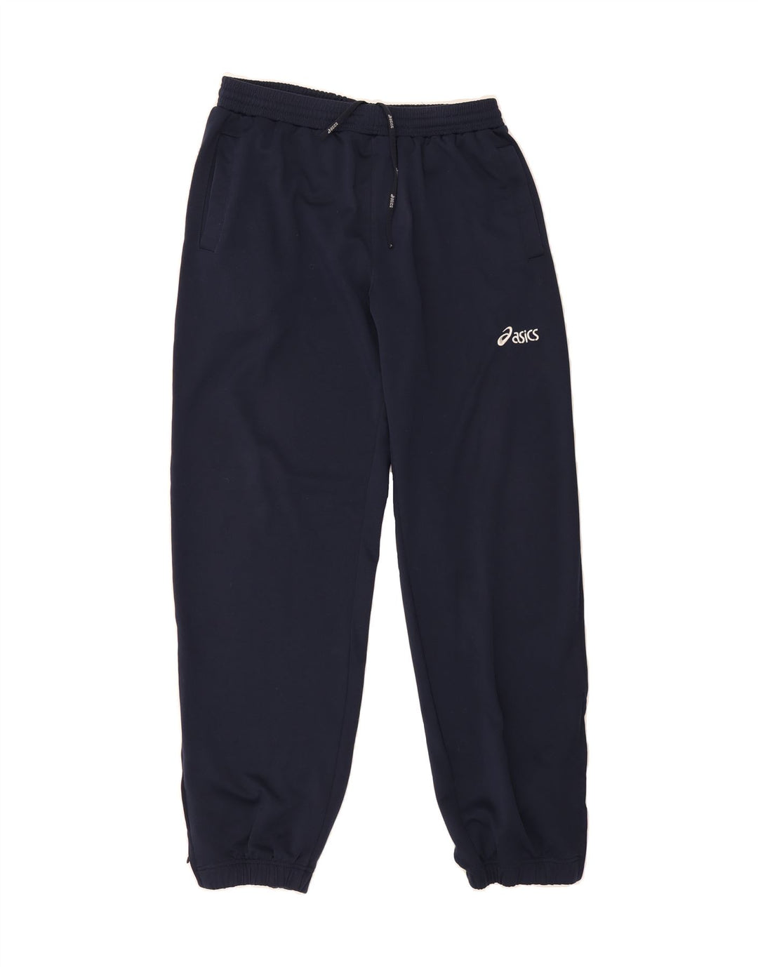ASICS Mens Tracksuit Trousers Joggers XL Navy Blue Polyester Vintage Asics and Second-Hand Asics from Messina Hembry 
