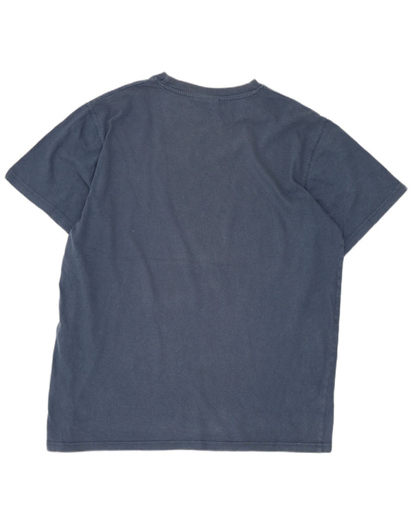 Weird Fish Mens Graphic T-Shirt Top Large Blue Cotton