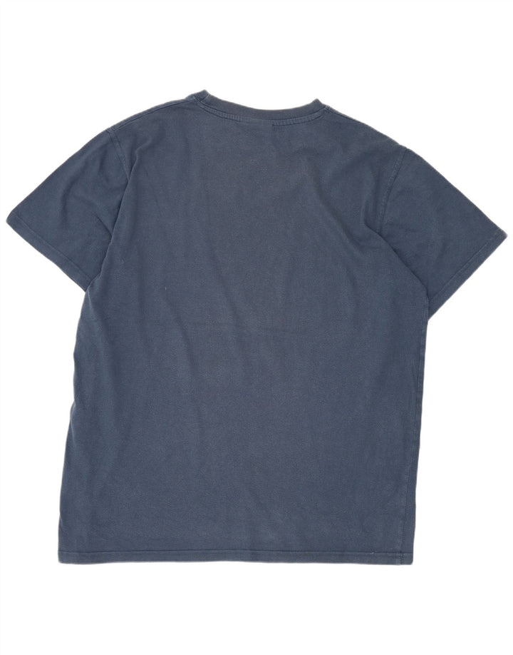 Weird Fish Mens Graphic T-Shirt Top Large Blue Cotton