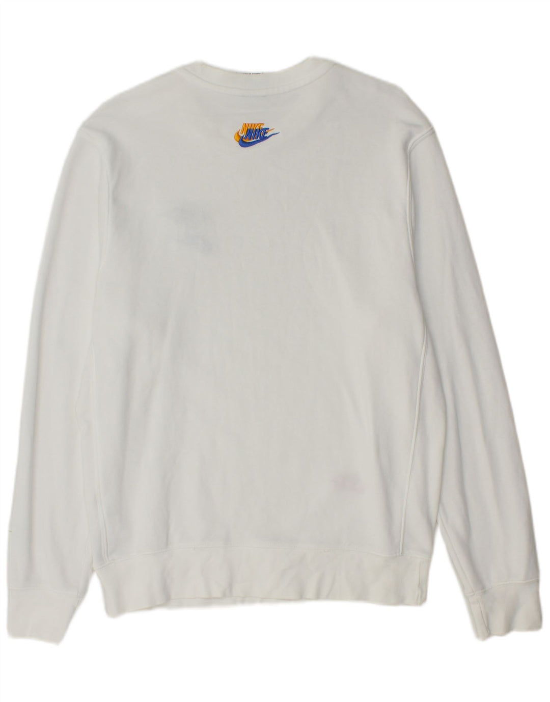 Nike Sweat-shirt graphique pour homme en coton blanc Taille S