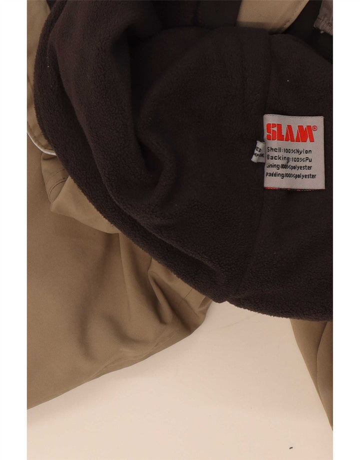 Slam Chaqueta Bomber para Hombre UK 44 2XL Nylon Beige