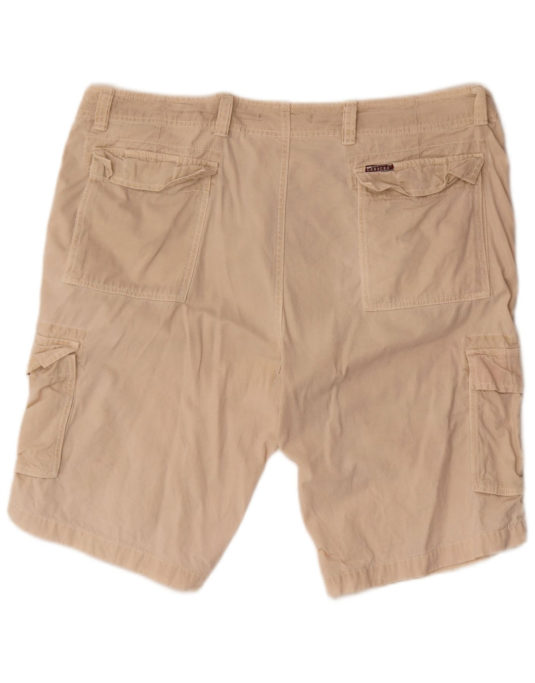 CARRERA Mens 618 Cargo Shorts W42 2XL Beige Cotton
