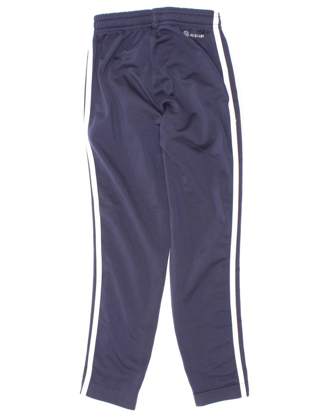 Adidas Boys Aeroready Tracksuit Trousers 7-8 Years Navy Blue Polyester