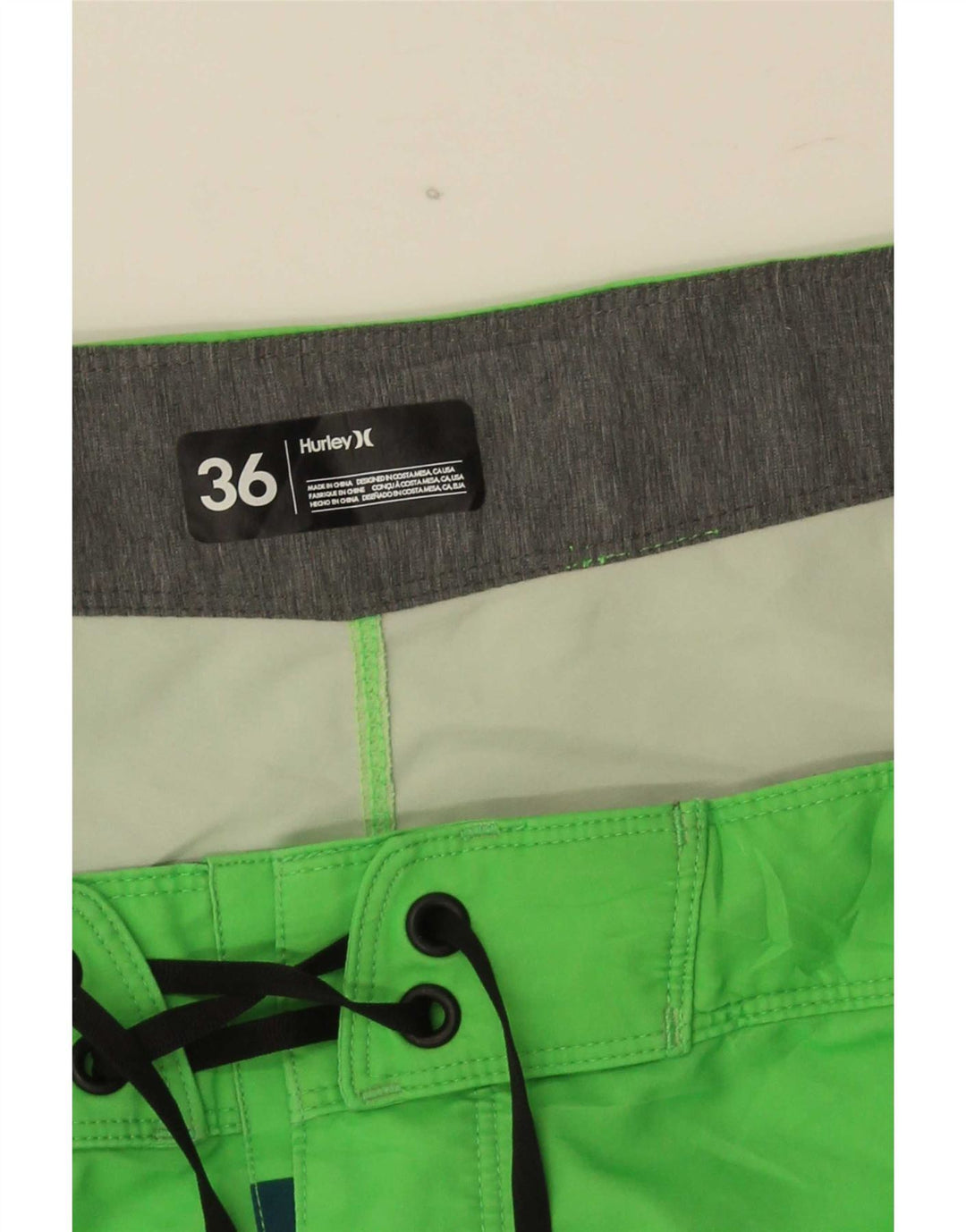 Pantaloncini da bagno da uomo Hurley Large Green Colourblock