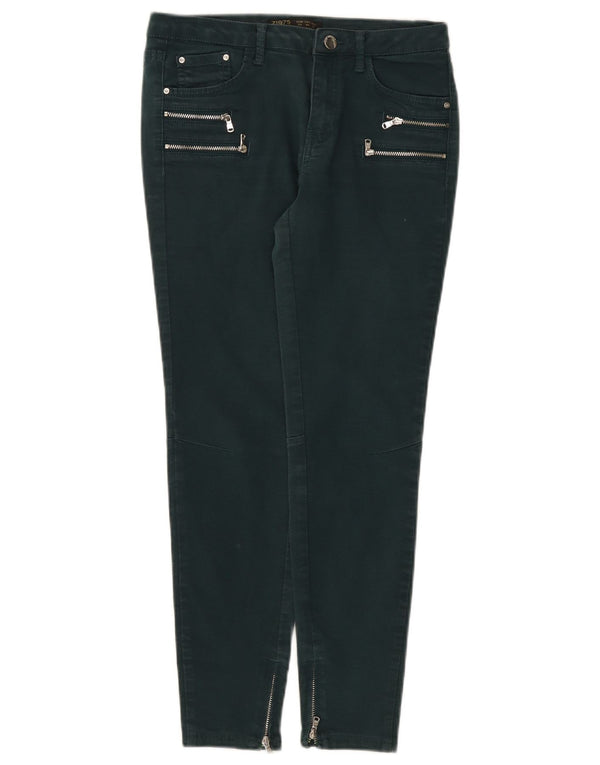 Zara Womens Slim Jeans EU 36 XS W26 L26 Green