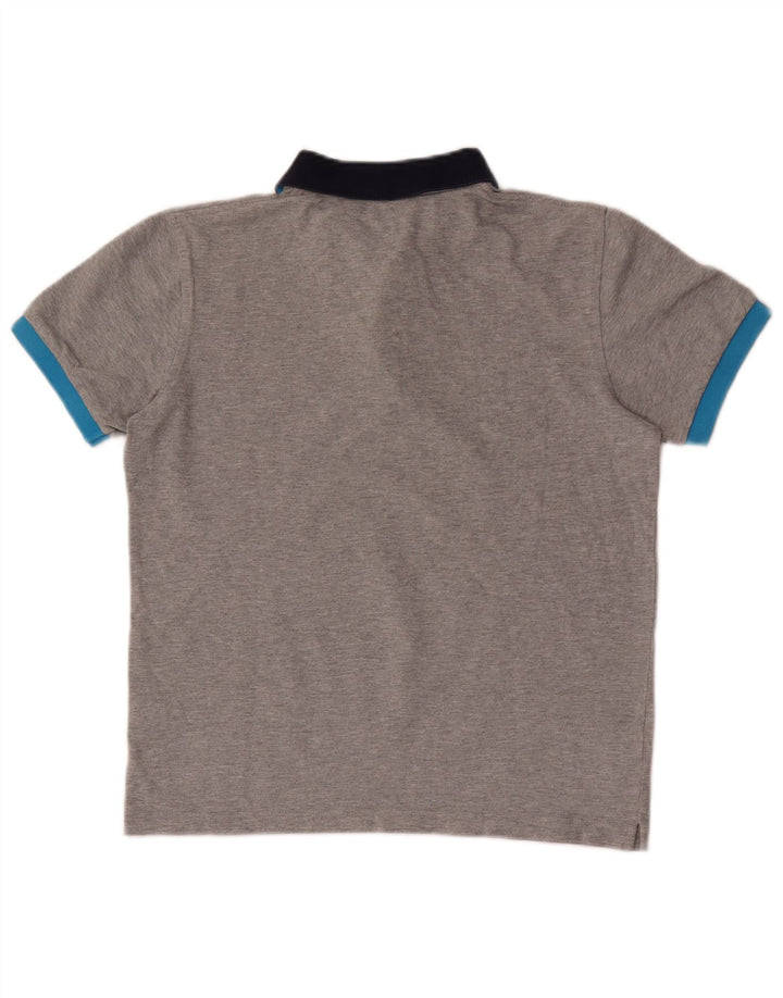 Sun68 Mens Polo Shirt Small Grey Colourblock Cotton