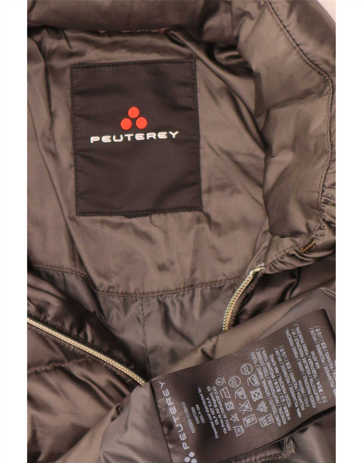 Casaco acolchoado feminino PEUTEREY UK 14 poliamida cinza médio